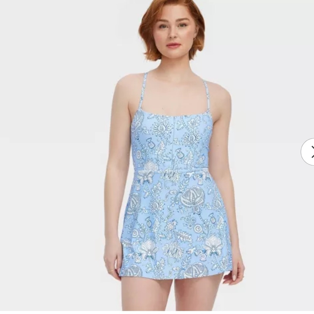 Roller Rabbit x Target Floral Vines Zip-Front Mini Tennis Dress